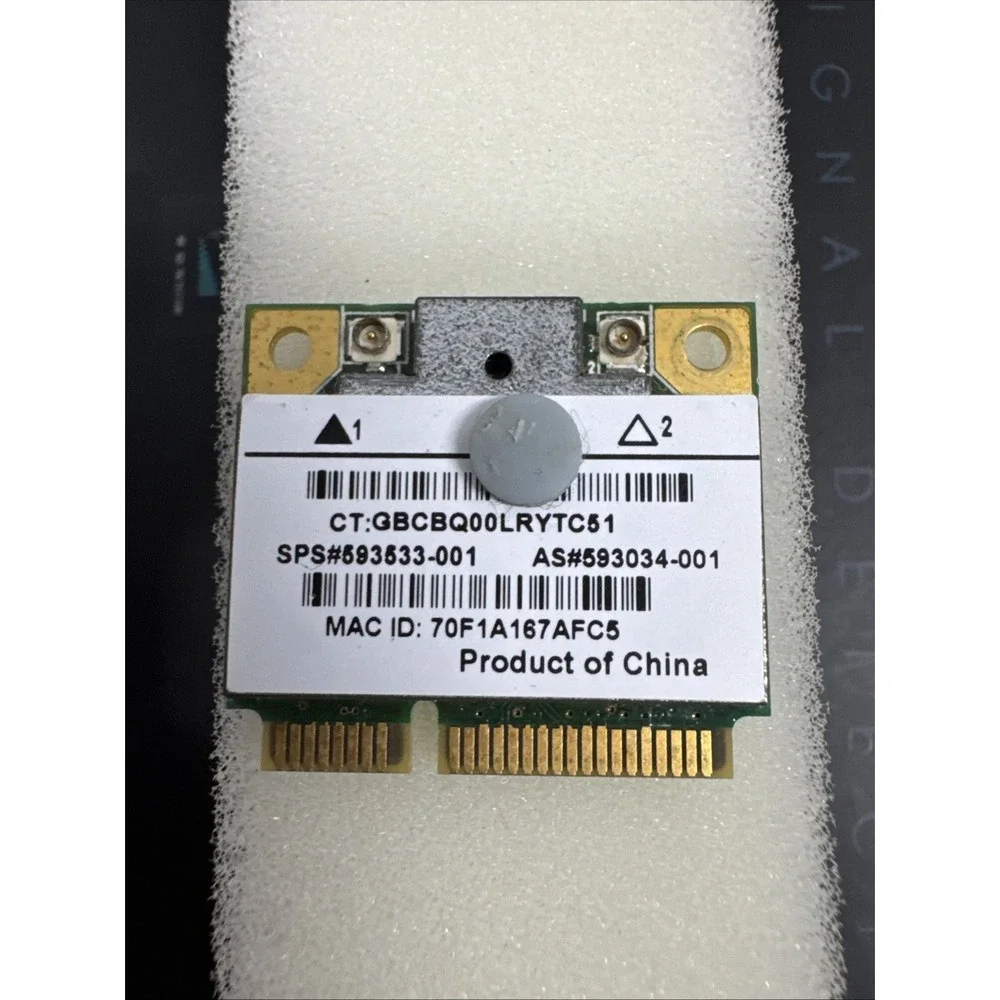 HP OEM 593533-001 RTL8191SE 802.11b/g/n WLAN PCIe Half WN6605LH